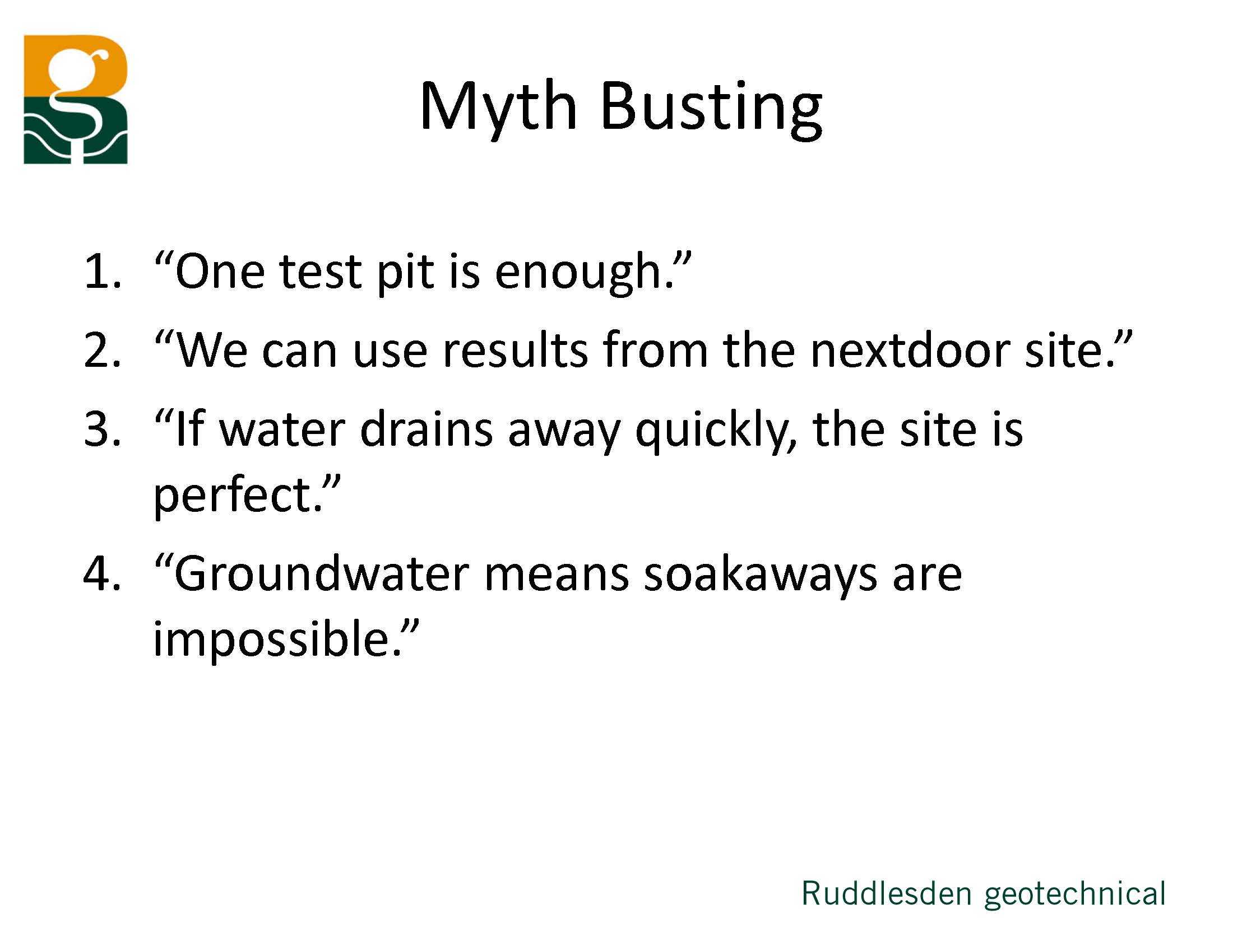 Everything you always wanted to know about soakaway testing and groundwater monitoring*