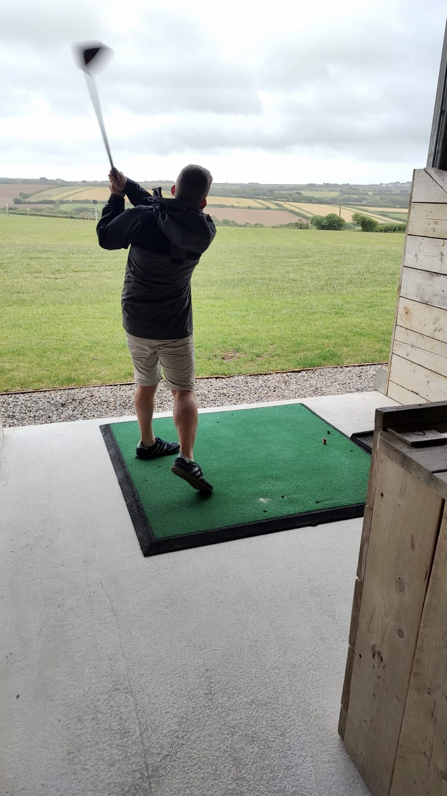 Mini golf in a Cornish rock garden