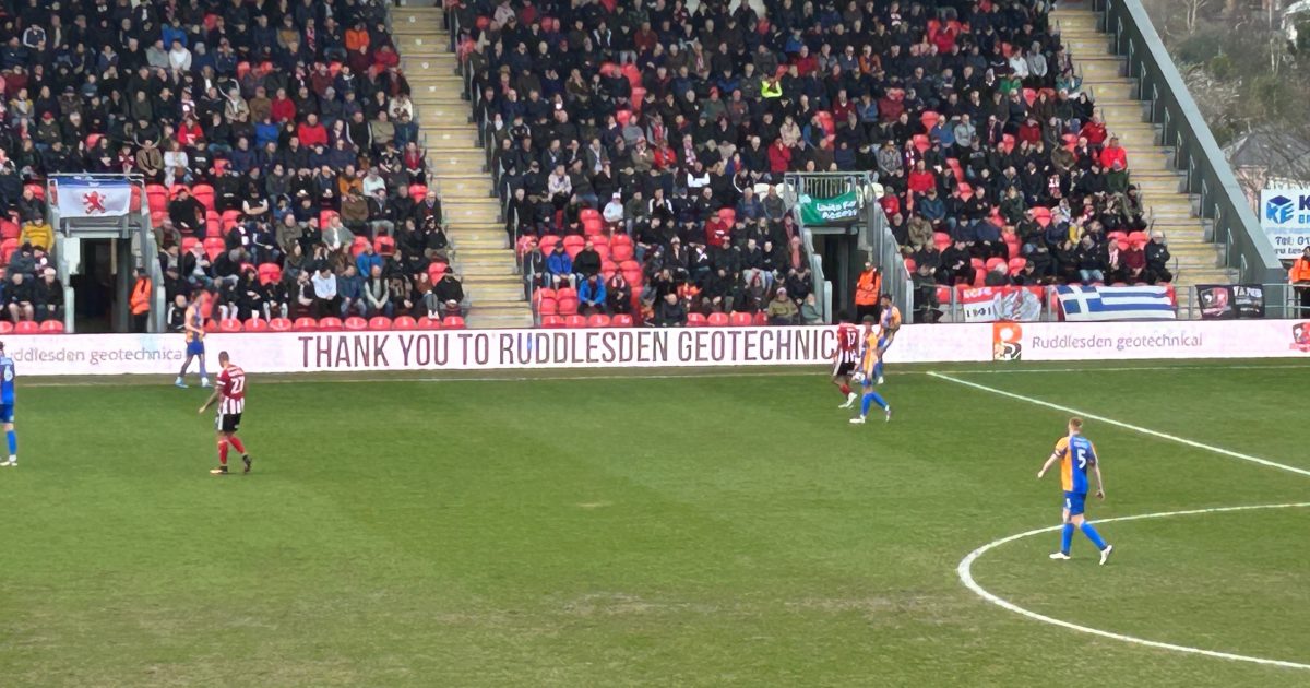 Ruddlesden geotechnical sponsors Exeter City - Ruddlesden Geotechnical
