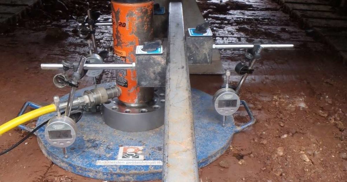 Plate Bearing Testing Ruddlesden Geotechnical